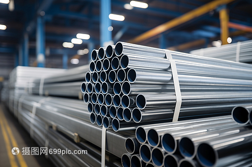 仓库中的钢管堆放与管理
